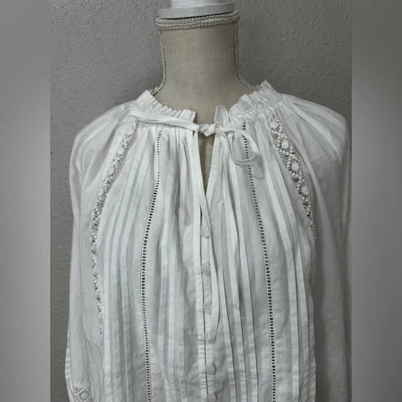 PINCH Women's Misty Lace Top Size M in White - Picture 4 of 12